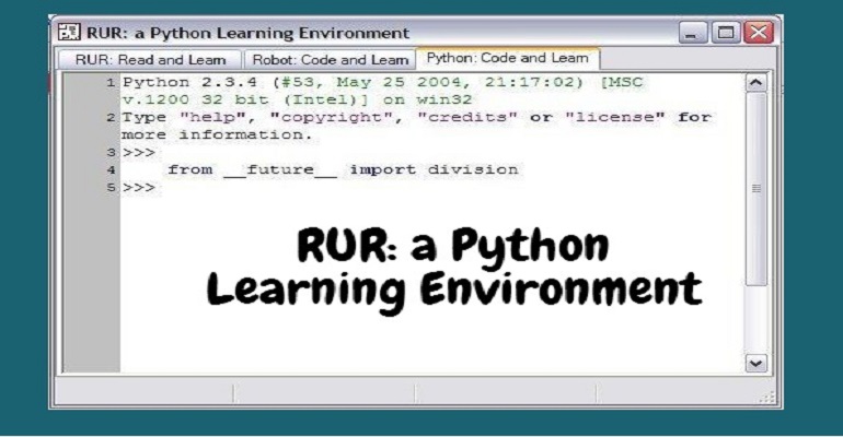RUR Python learning environment