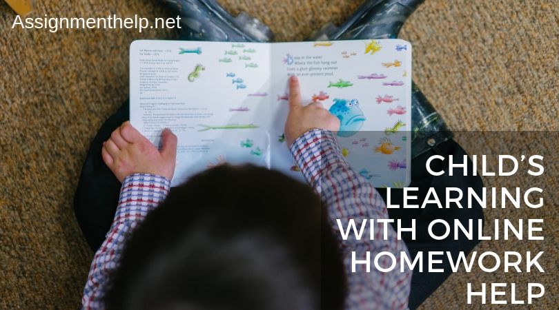 child learning with online homework help