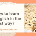 how to learn english in the best way