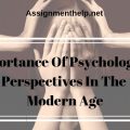 importance of psychological perspectives in the modern age