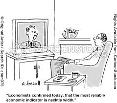 Tie shrinks in width as the economy shrinks