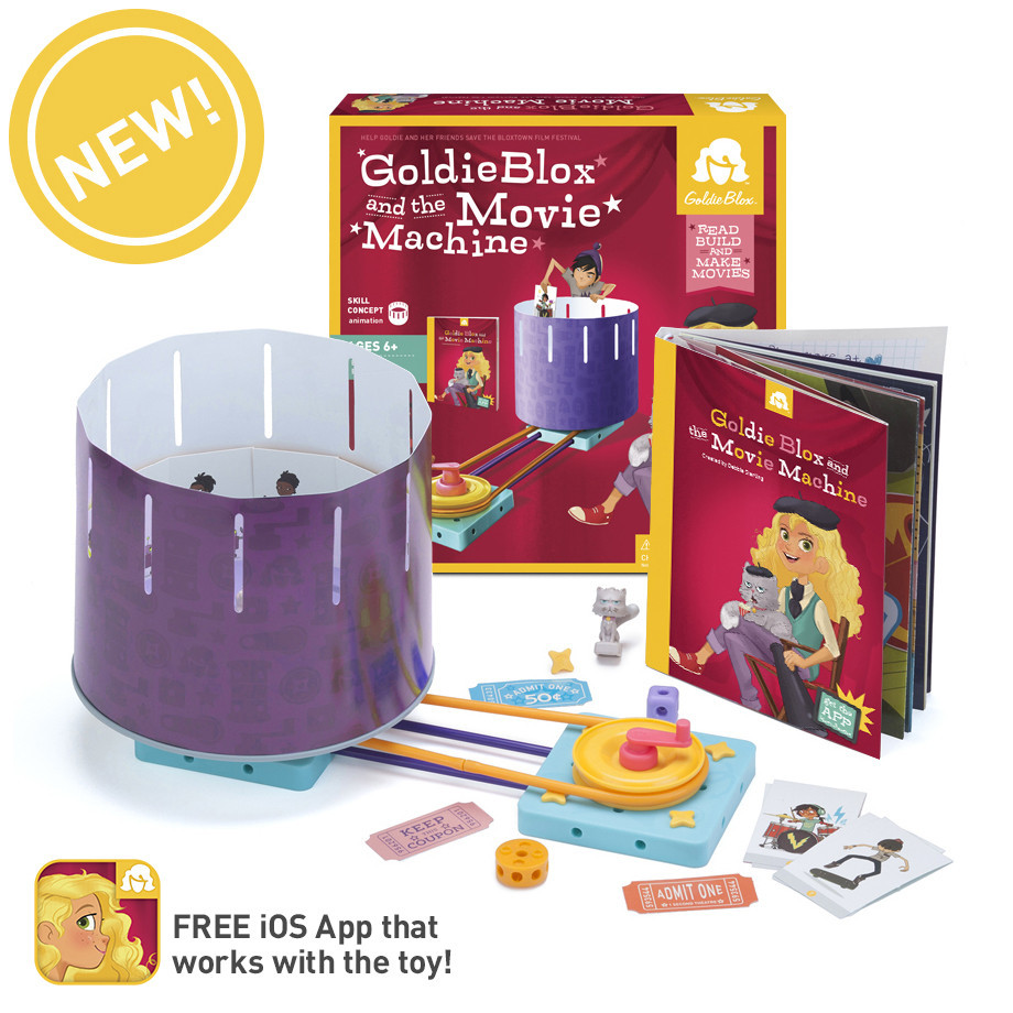 STEM toys for girls Goldieblox movie machine app