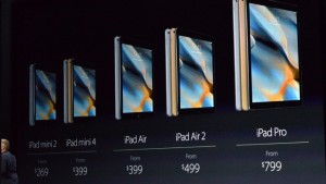 iPad Pro iPad Air 2 iPad Mini 4 price