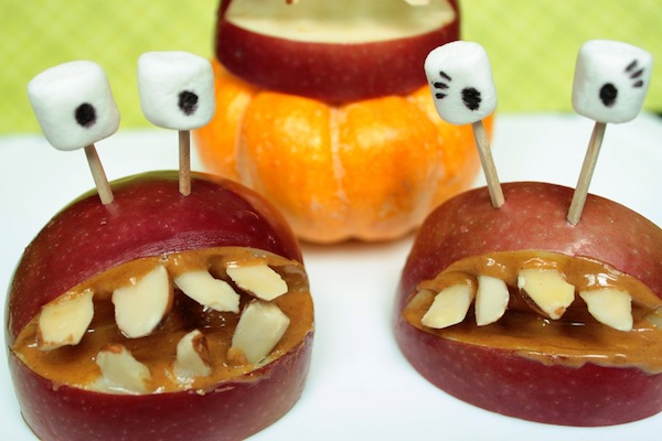 halloween apple smiles