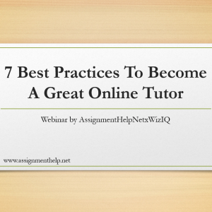 Online Tutoring