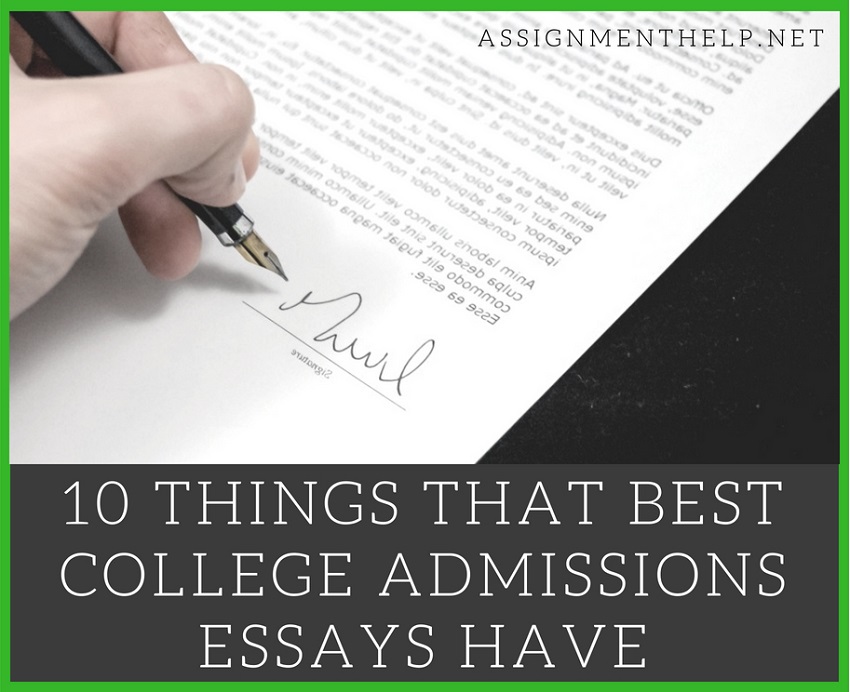 Best essays for college admissions