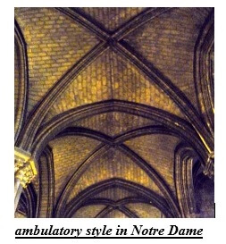 ambulatory style in Notre Dame
