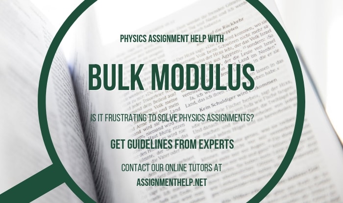 Bulk Modulus Course Help