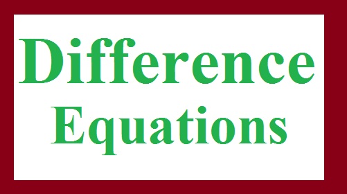Difference Equations Assignment Help