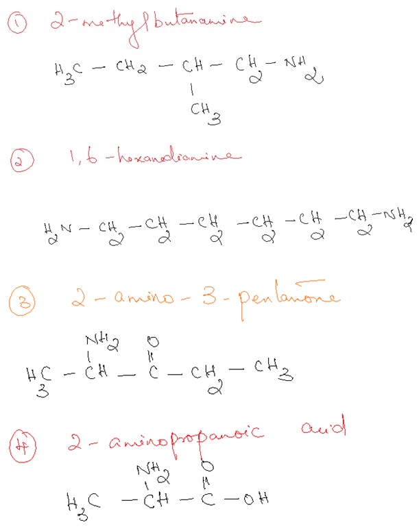 Draw a condensed structural formula