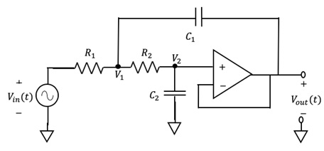 ECEN 214-516 Sinusoidal Steady State Response of a 2nd Order Circuit img1