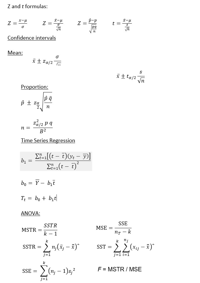 HI6007 Assignment Formula Sheet Image 2