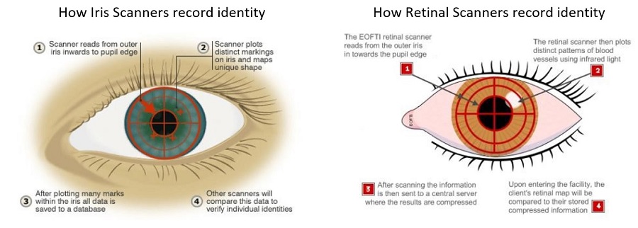 Iris Patterns and Retinal Scanning