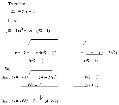 t ratios of multiple and sub multiple angles