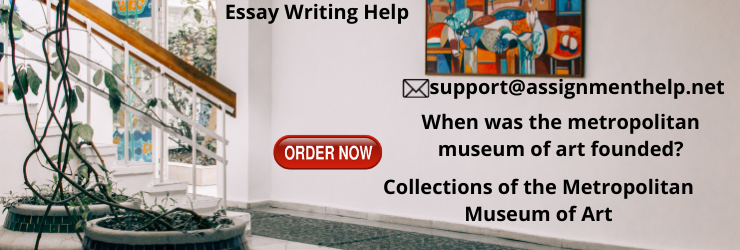 Metropolitan museum of art founded Assignment help