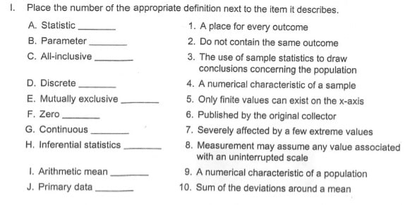 Descriptive statistics test Question Image 1