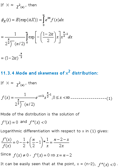 characteristic function of distribution