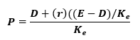 walter model mathematical expression