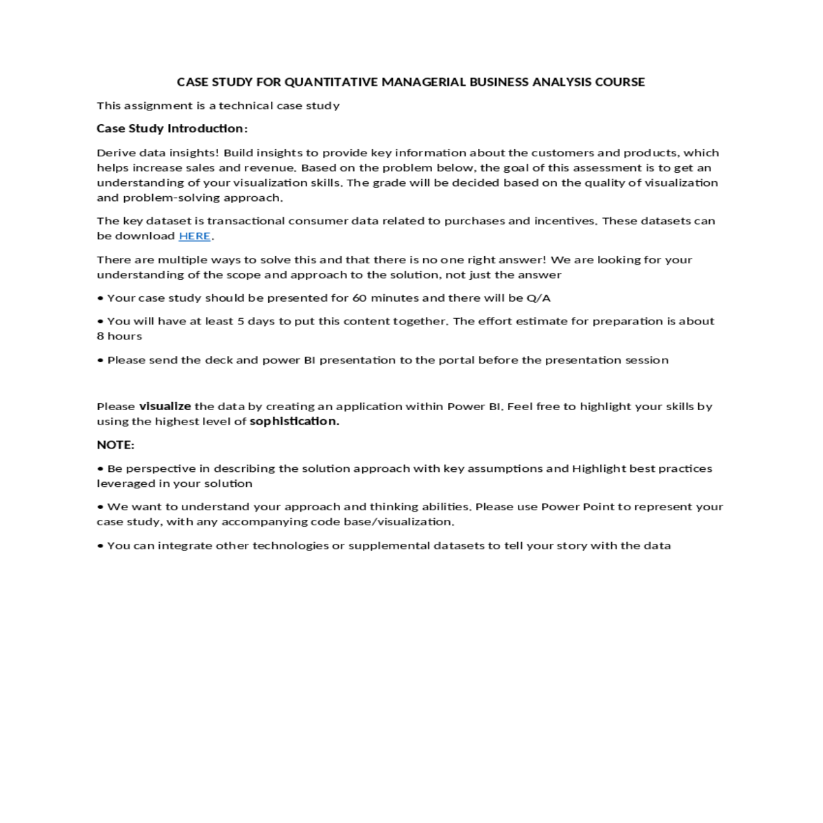 please use power point represent your case study