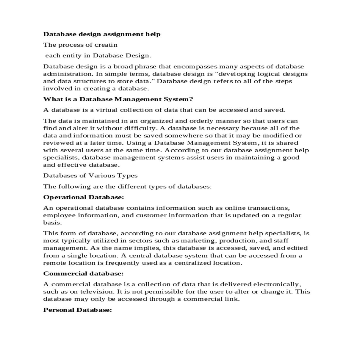 having shared database reduces data redundancy