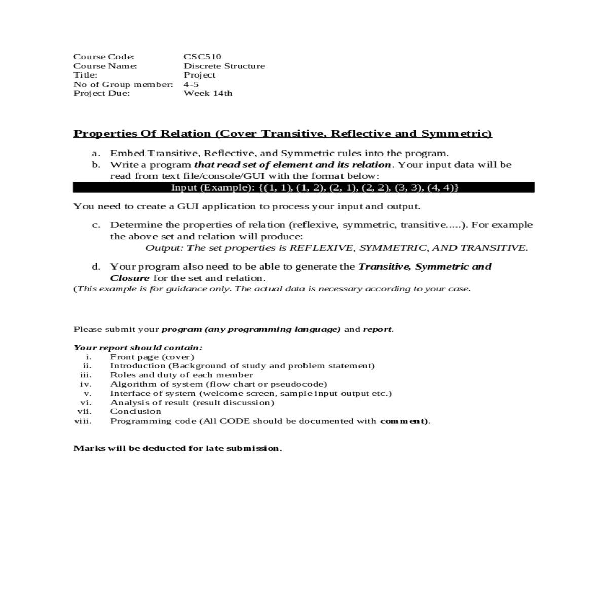 symmetric and closure for the set and relation exa