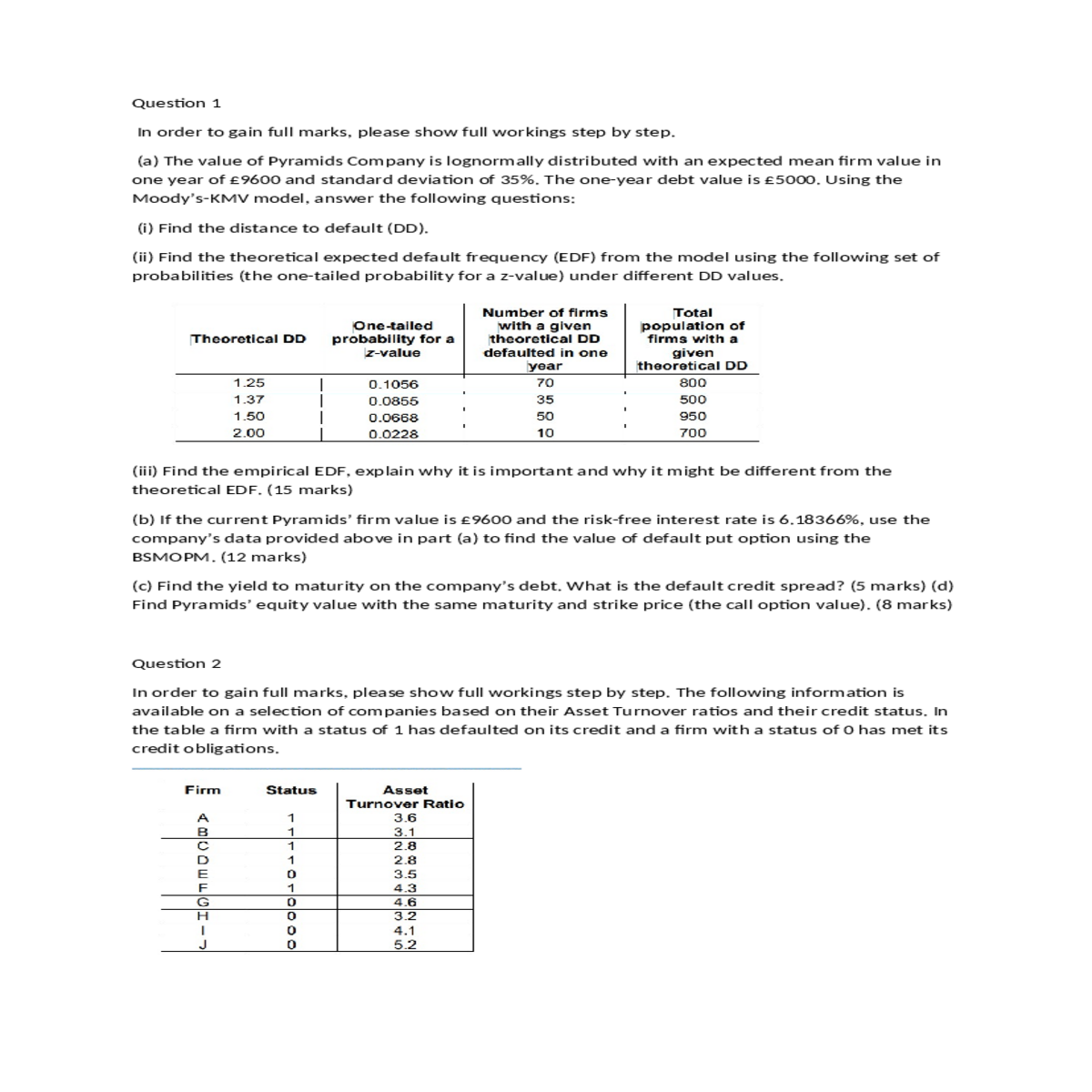 marks find the yield maturity the companys debt