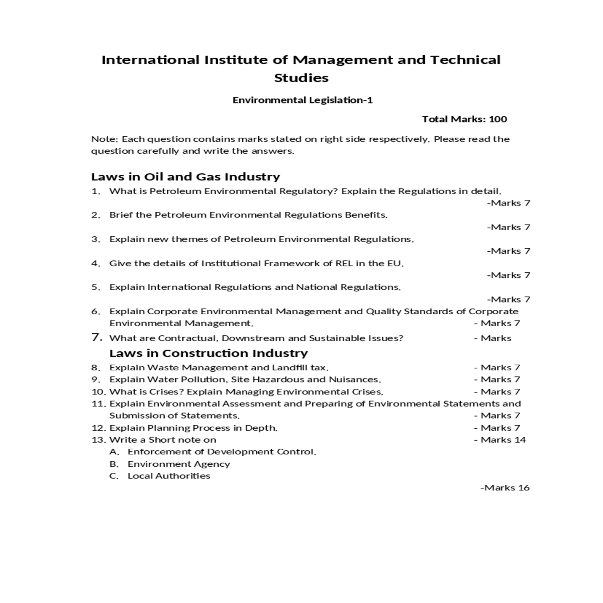 marks explain planning process depth