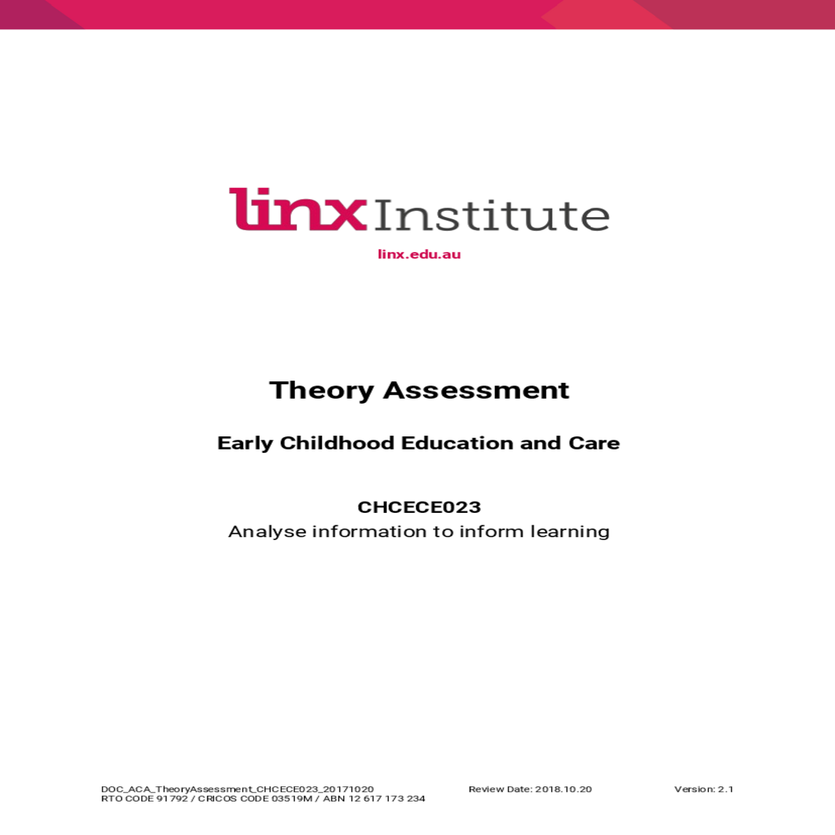 intentional teaching and the learning environment 