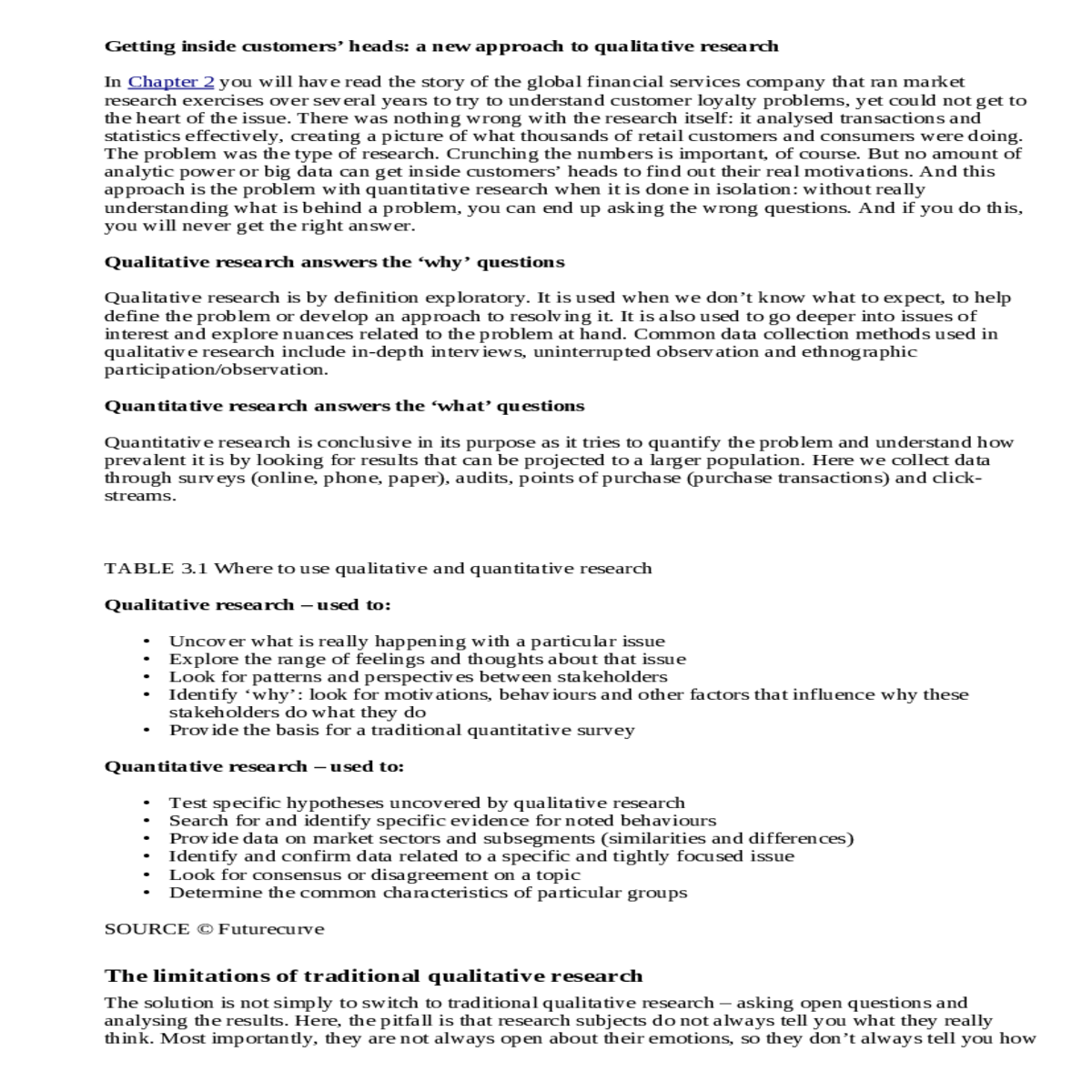 the limitations of traditional qualitative researc