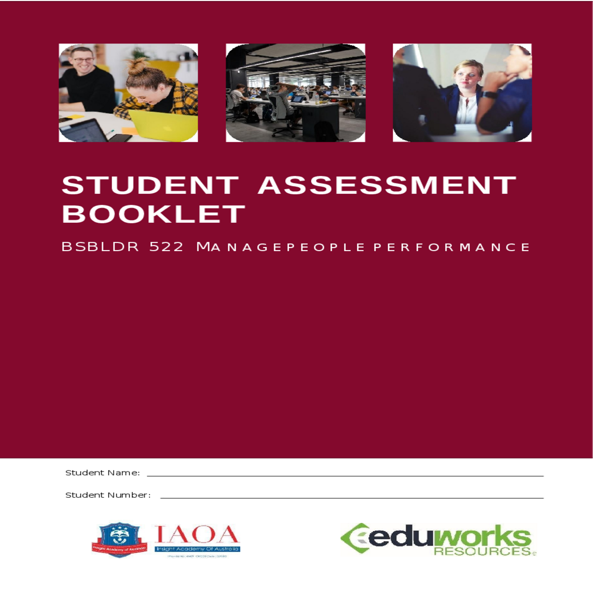 assessment task cover sheet
