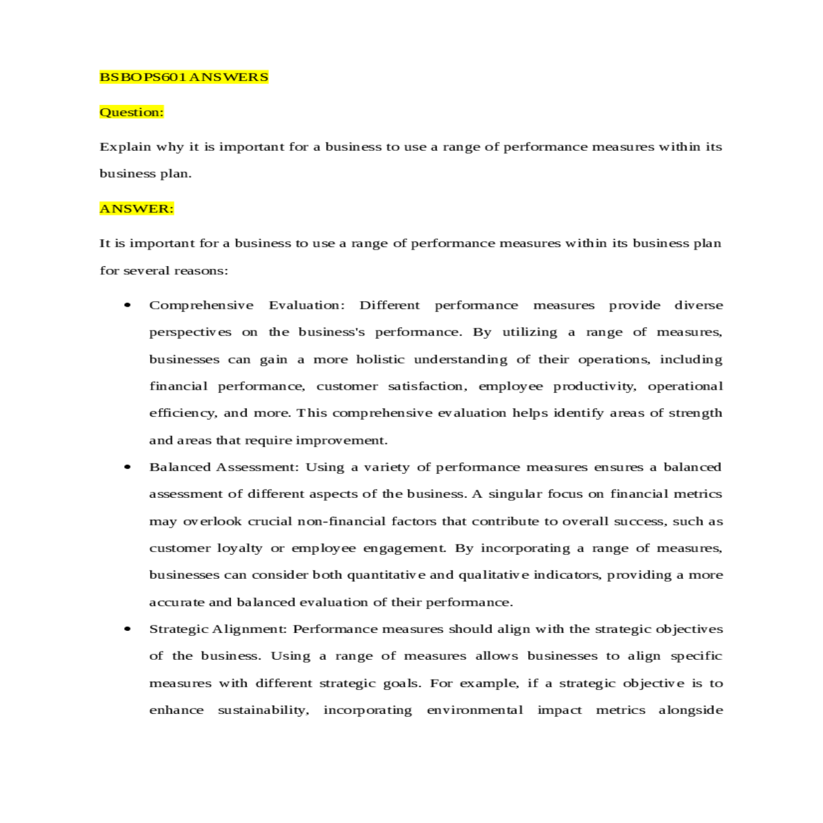 businesses can consider both quantitative and qual