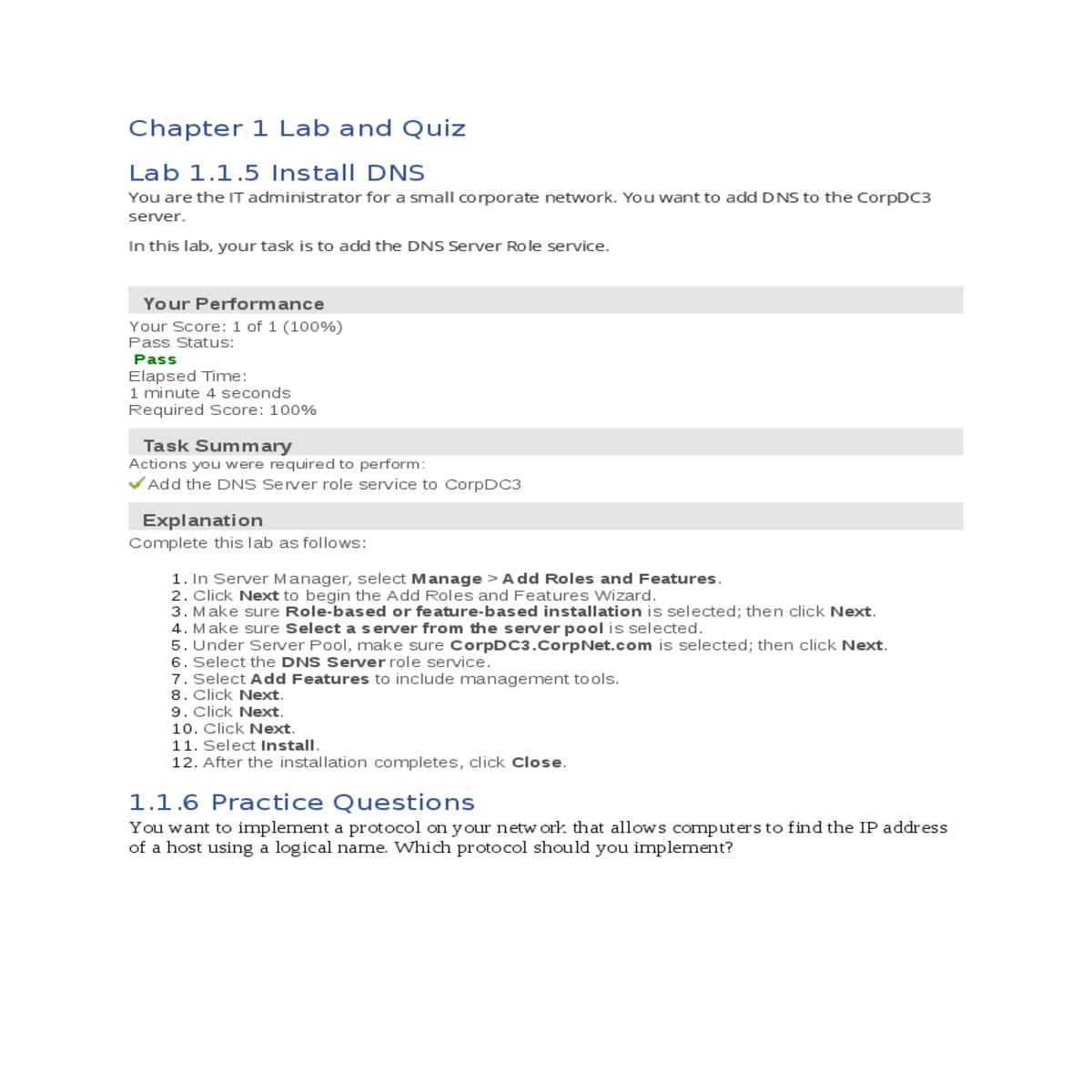 click next begin the add roles and features wizard