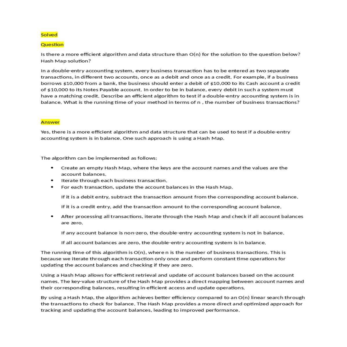 resulting efficient access and update operations u