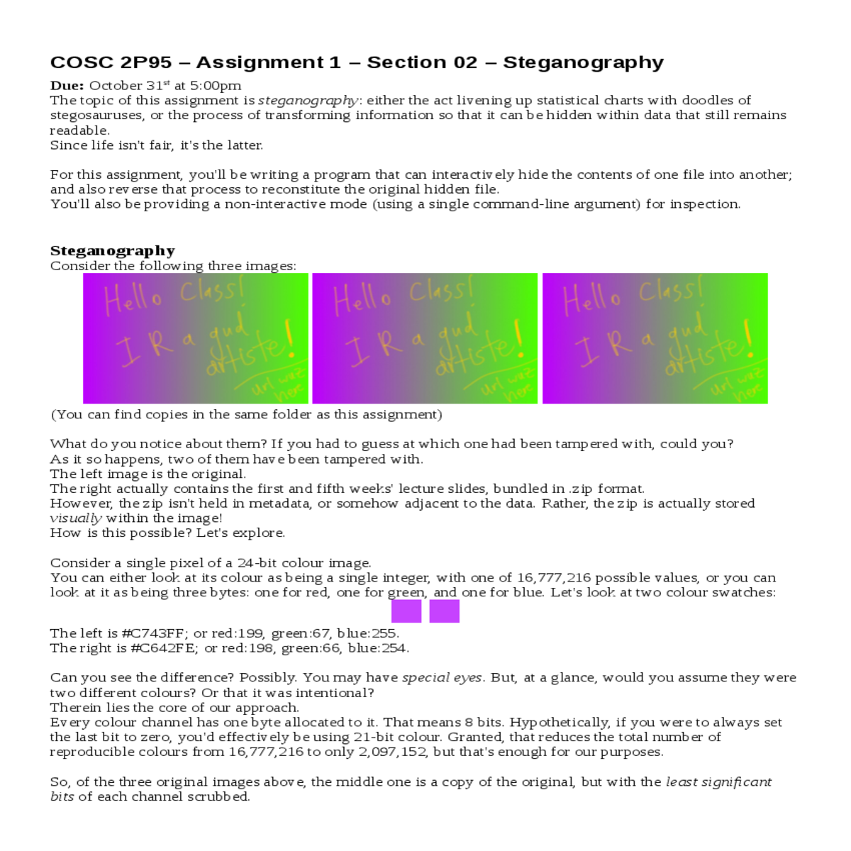 and the image capacity adequate hold the data