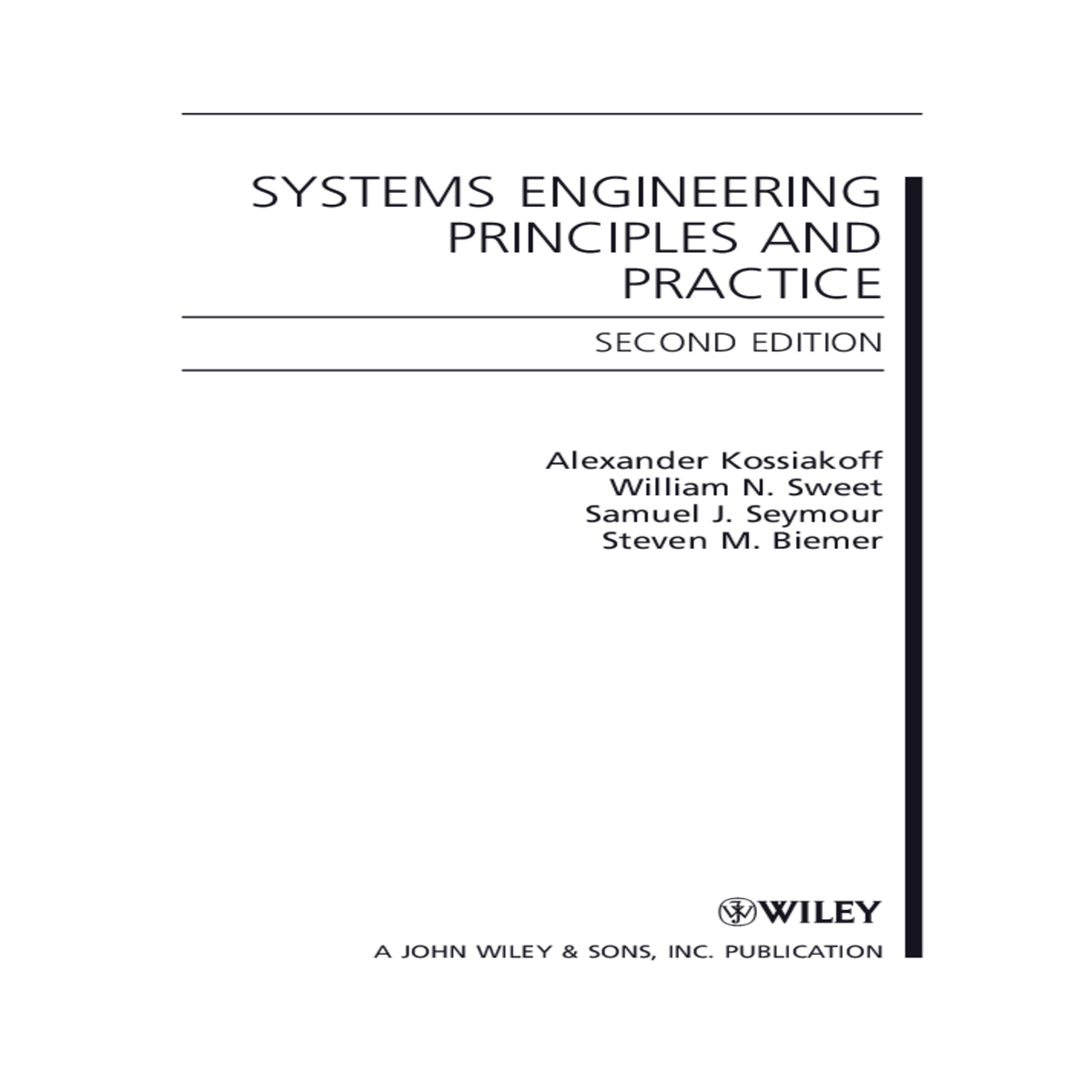 systems engineering principles and practices kossi