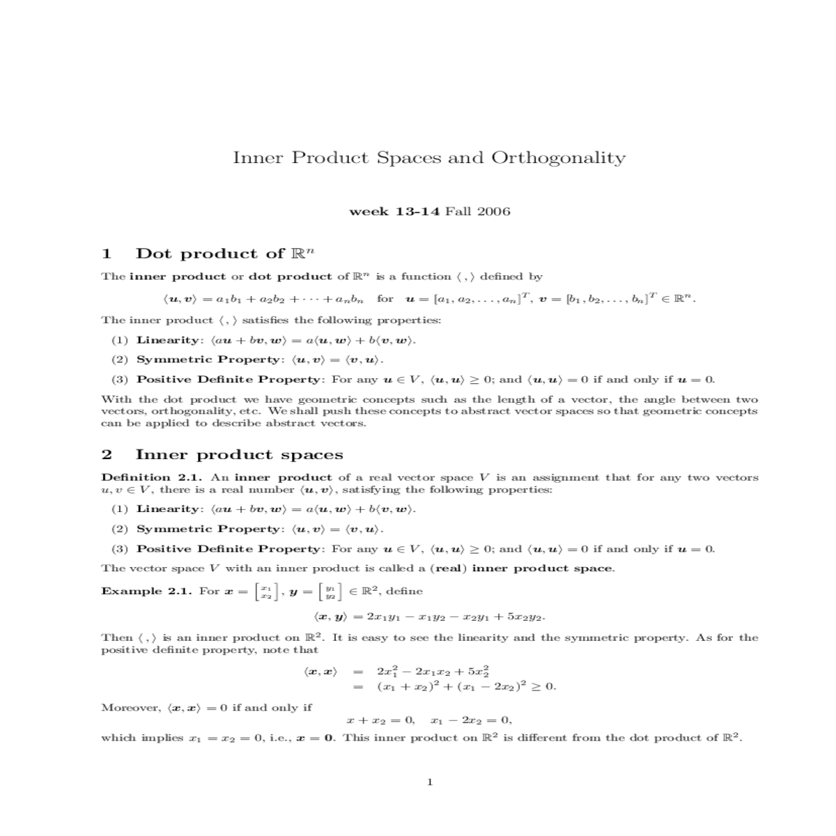 the solution space the single linear equation sin