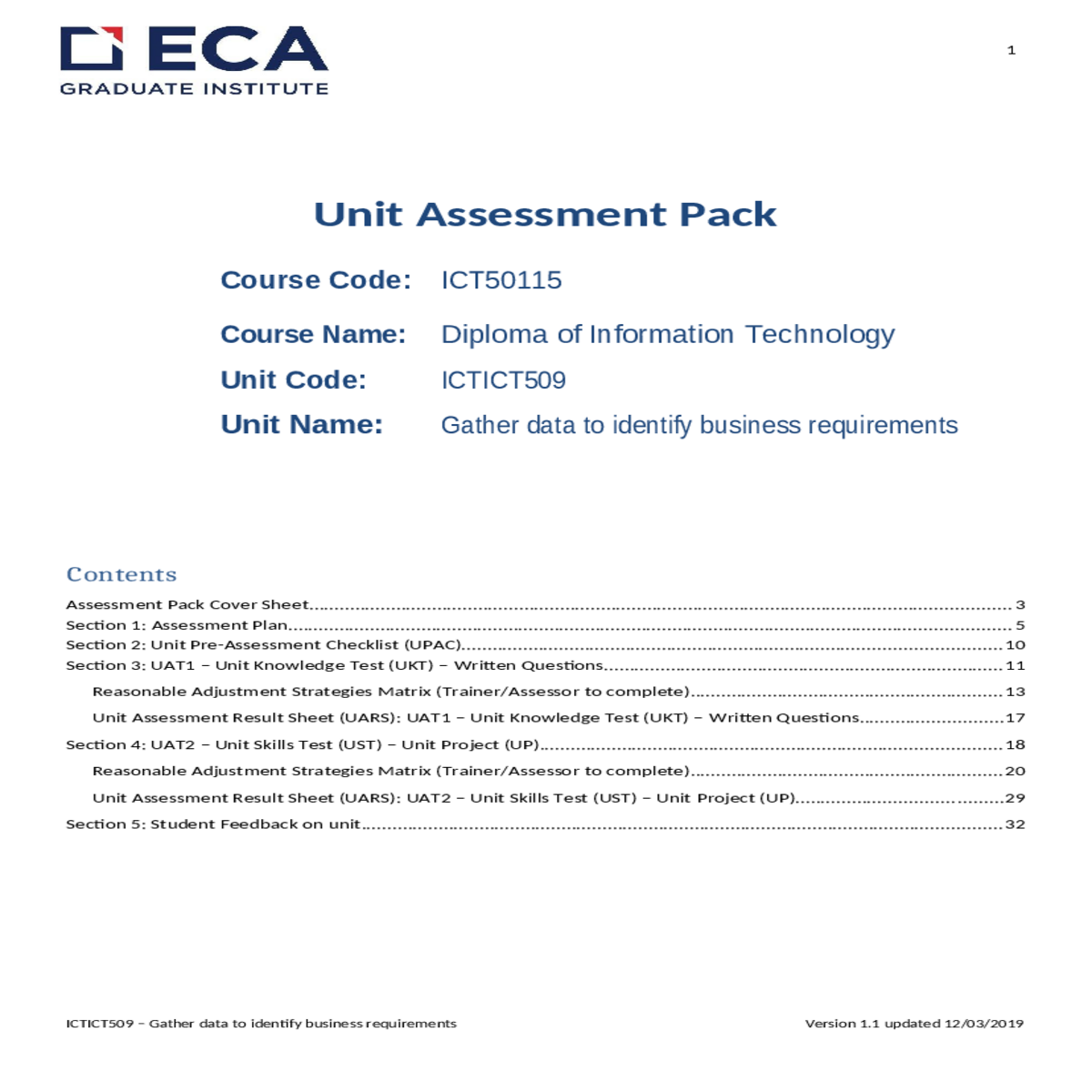 section 4 uat2 – unit skills test ust – unit proje