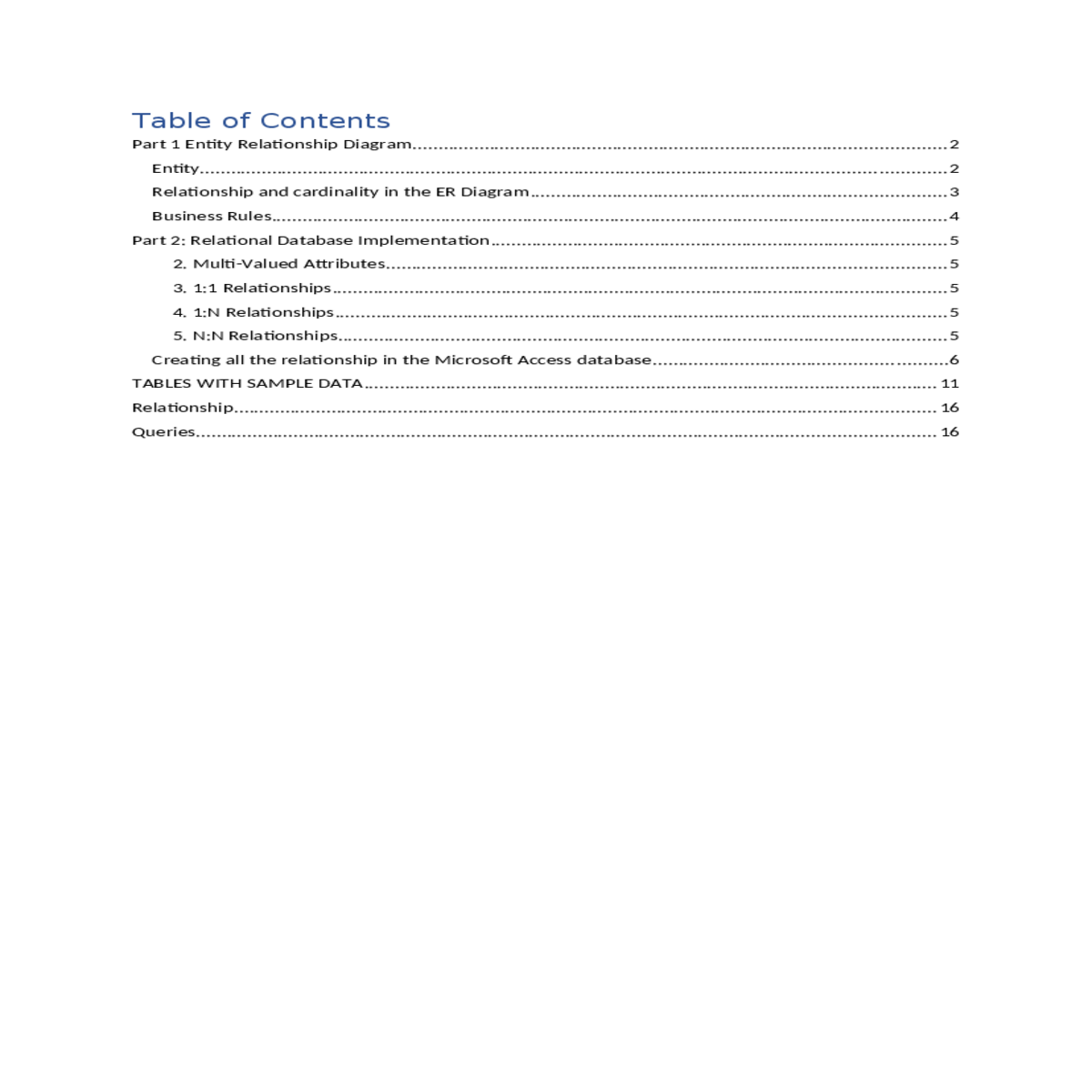 relationship and cardinality in the er diagram