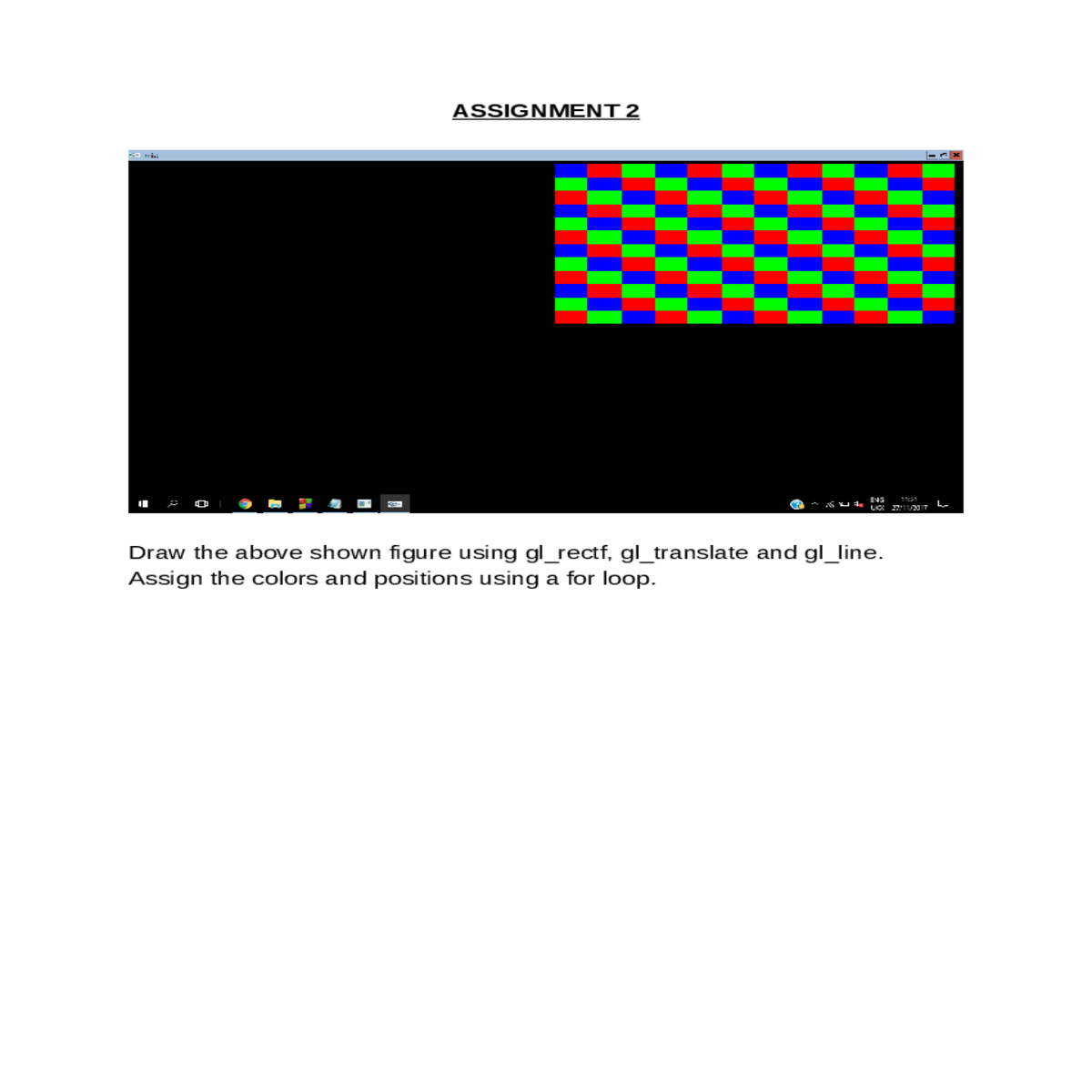 assignment draw the above shown figure using