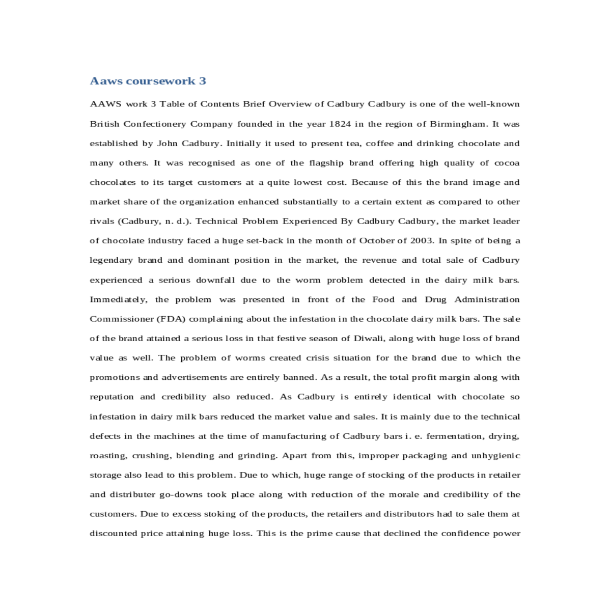 case study cadbury crisis management worm controve