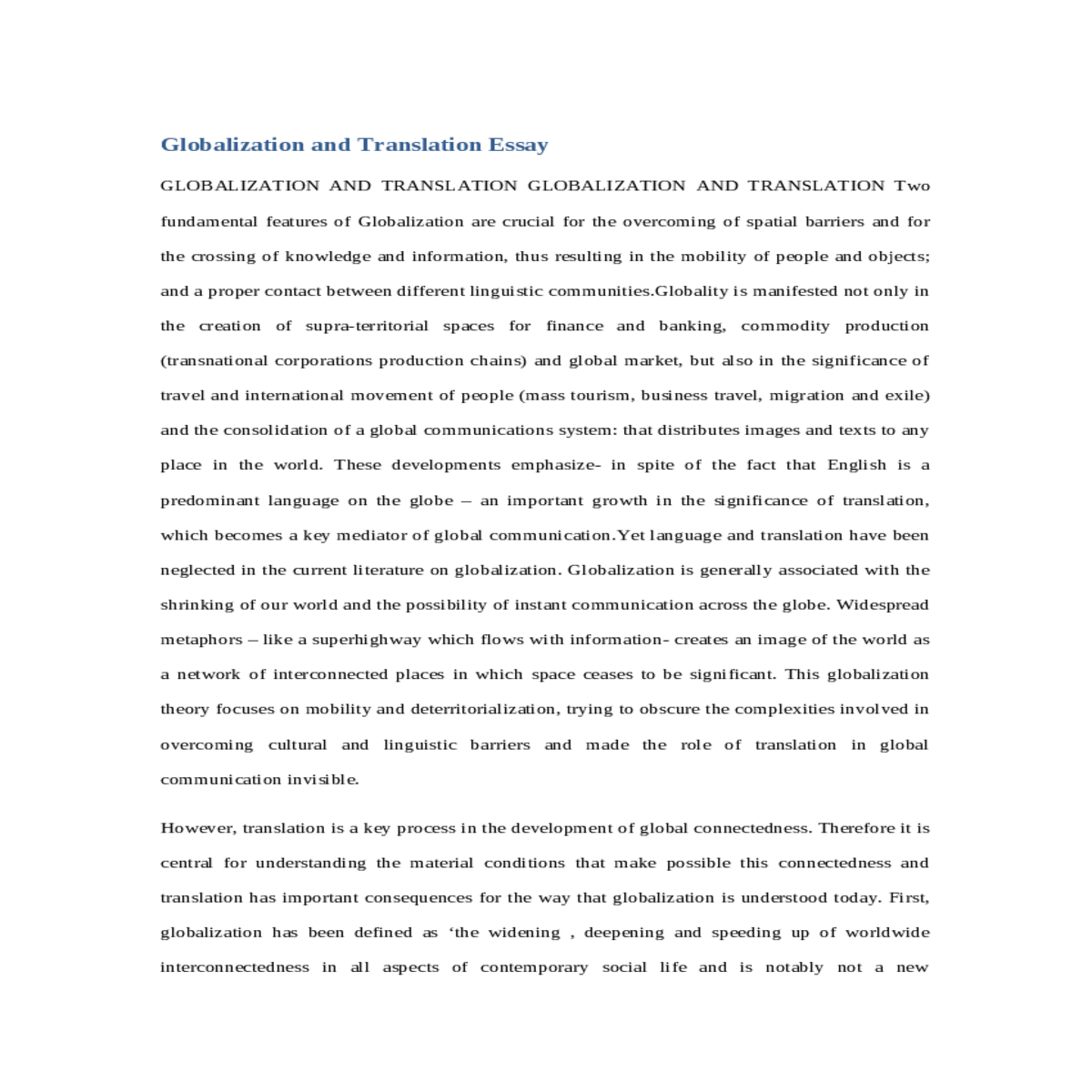 esperanca bielsa and susan bassnett translation gl