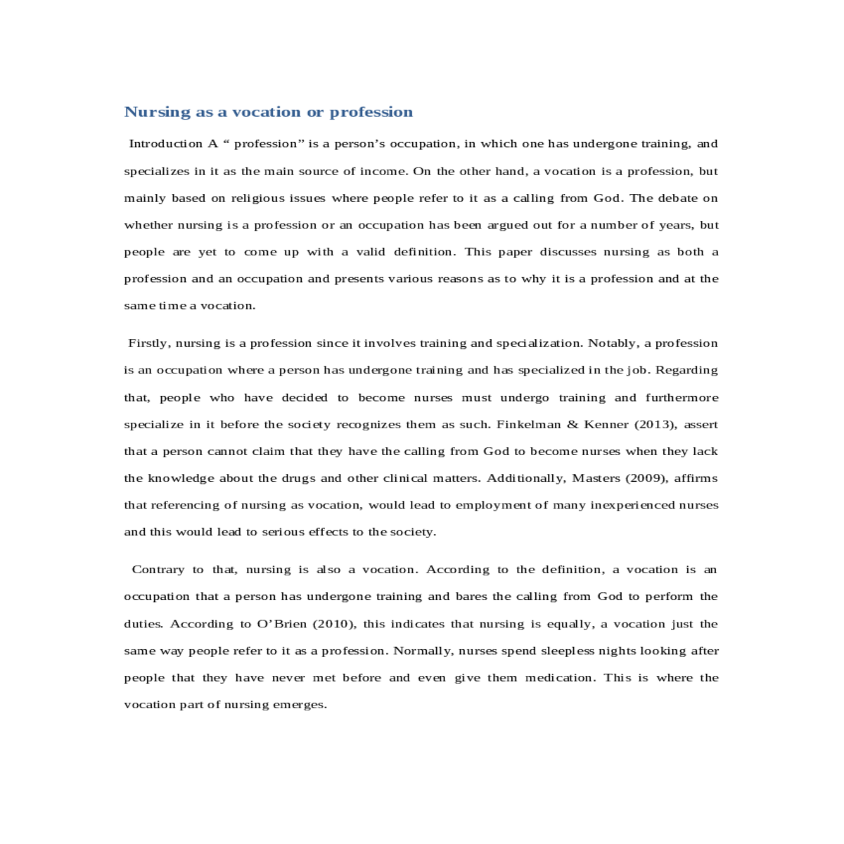 and specializes the main source income