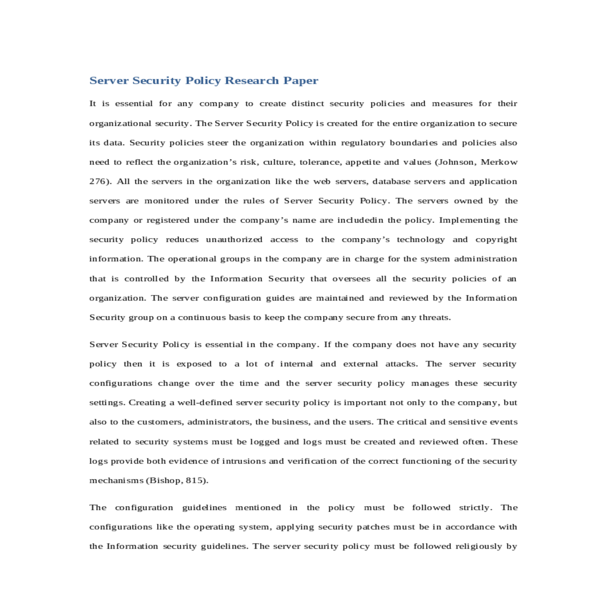 computer security art and science