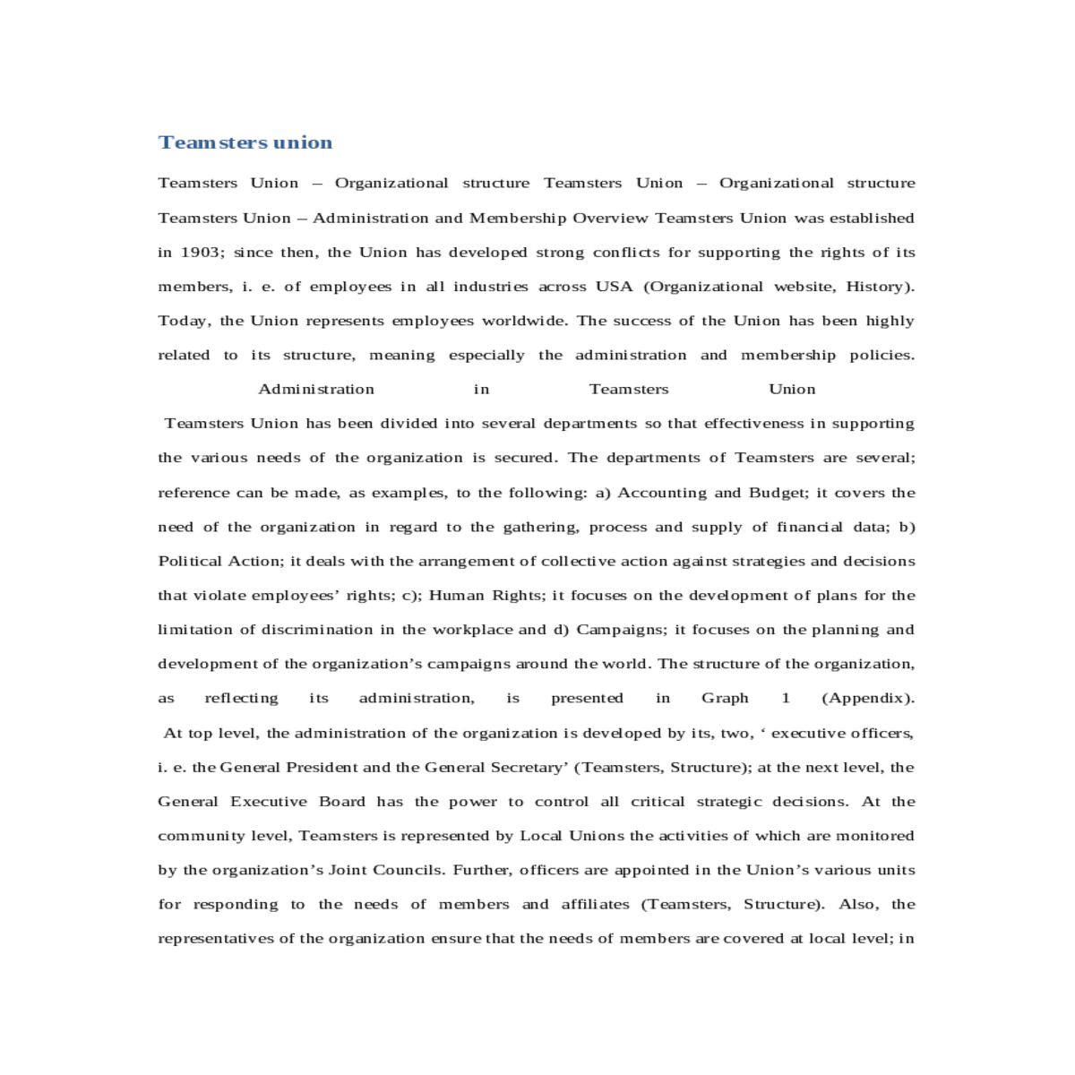 organization structure design applications and cha