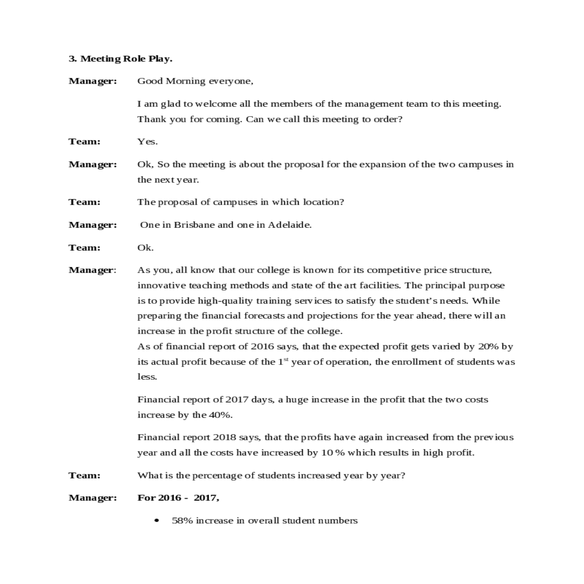innovative teaching methods and state the art faci