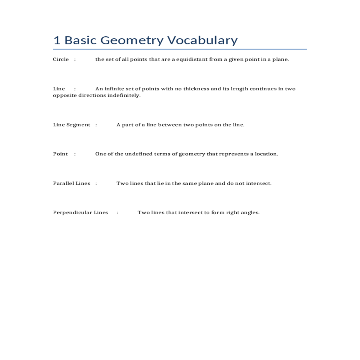 circle the set all points that are equidistant fro