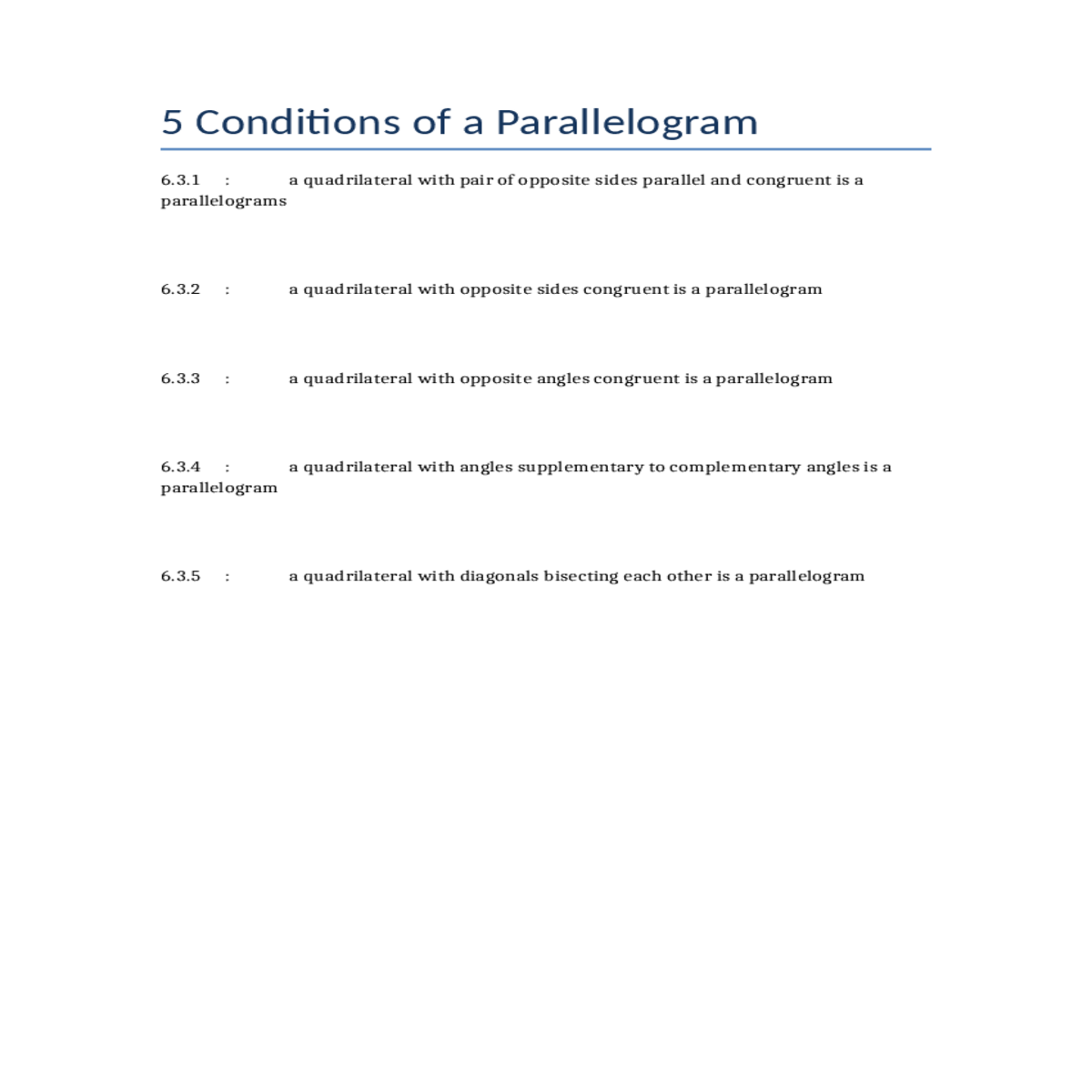 quadrilateral with pair opposite sides parallel an