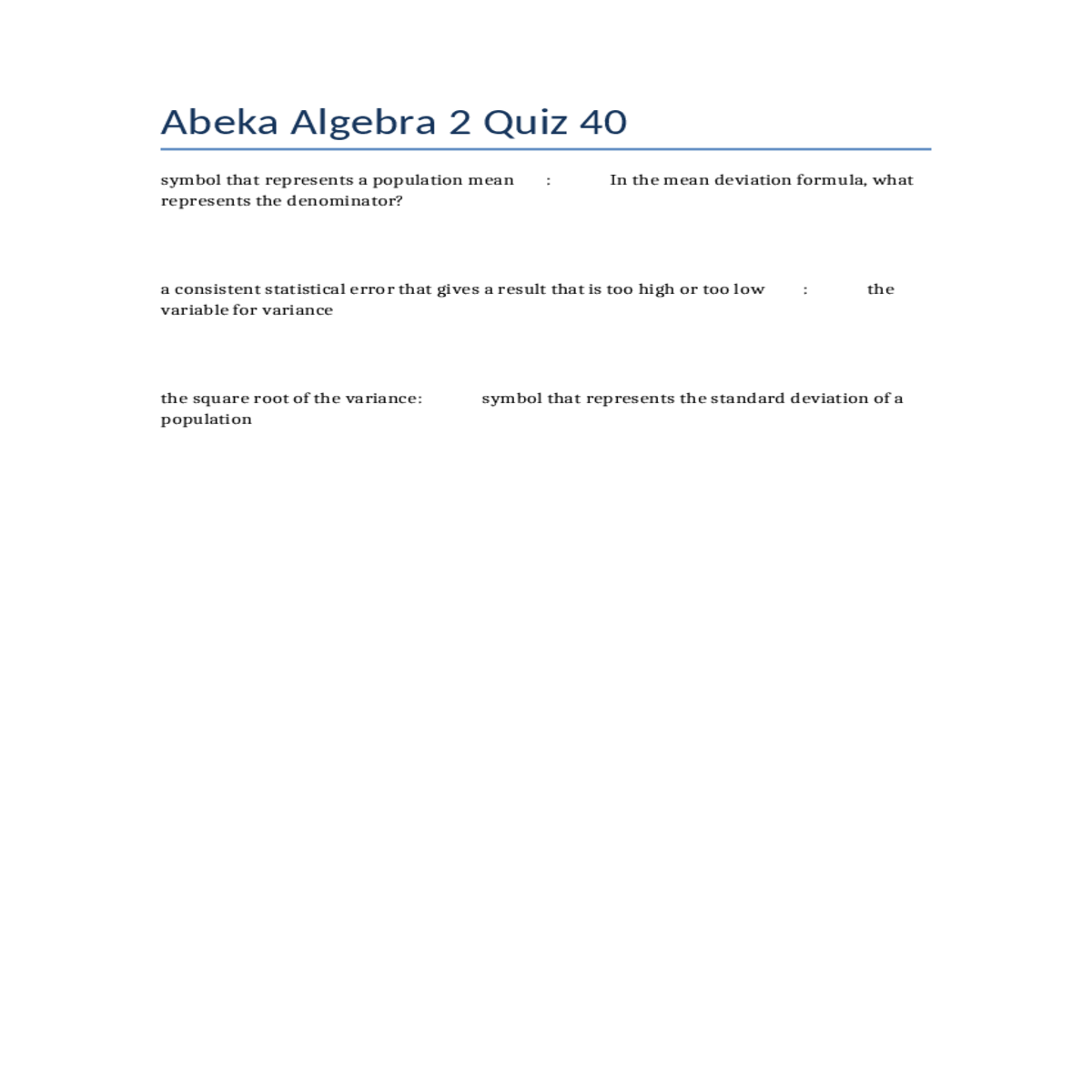 symbol that represents population mean the mean de