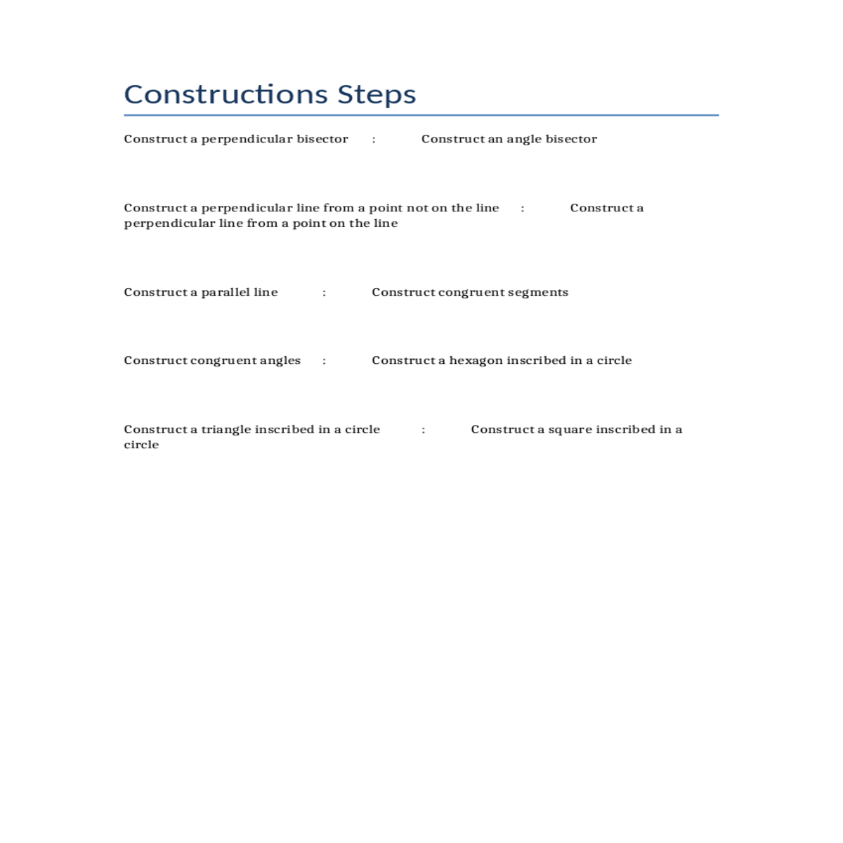 construct perpendicular bisector construct angle b