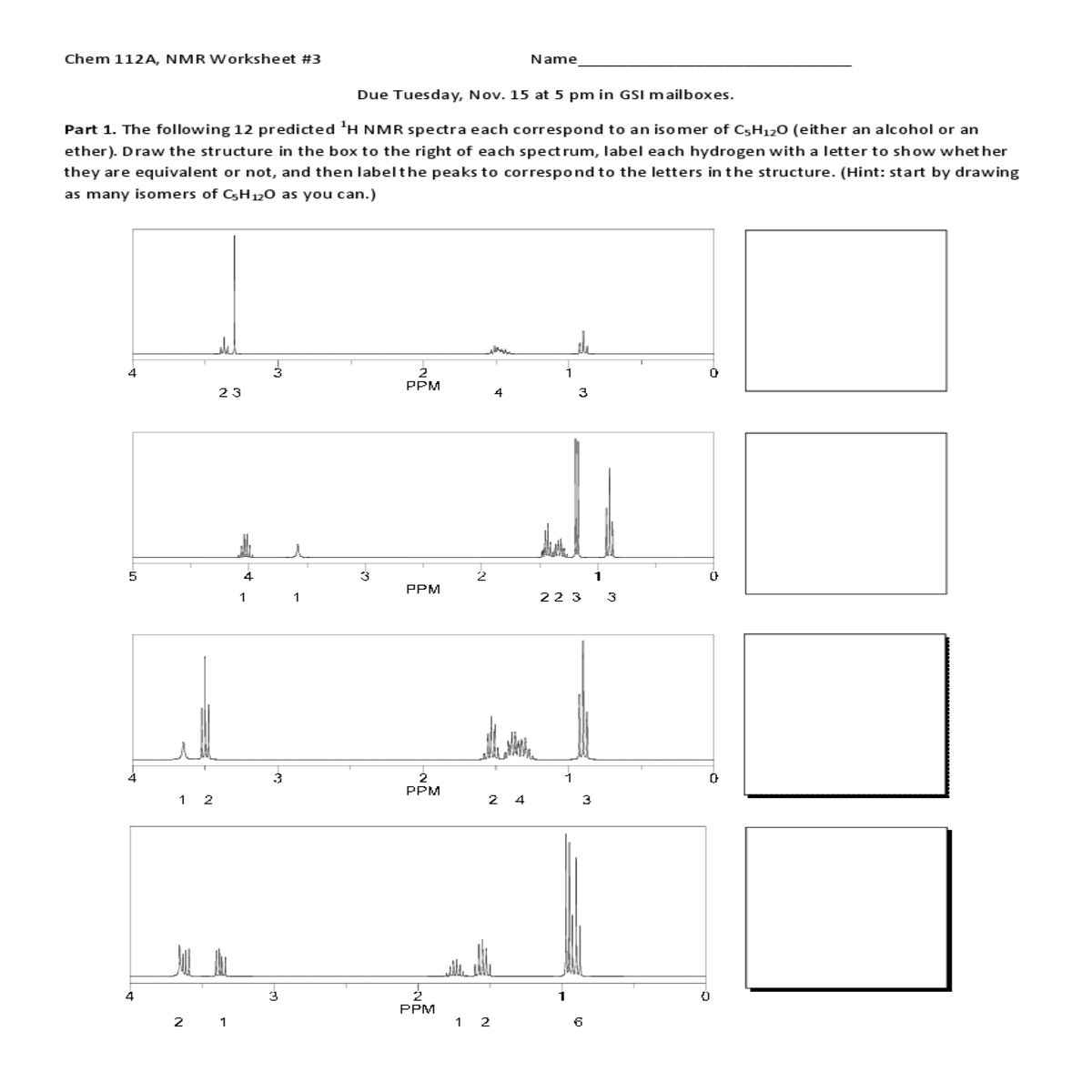 hint start drawing many isomers you can ppm ppm pp